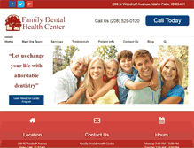 Tablet Screenshot of familydentalhealth.com